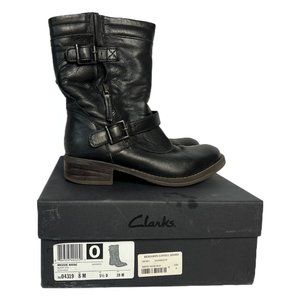 Clarks Black Leather Boots
